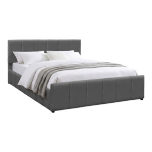 388 000047 1 Double bed Doulia Argos The Classic anthracite velvet 150x200cm