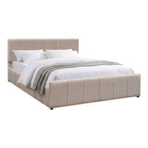 388 000048 1 Double bed Doulia Argos The Classic beige velvet 150x200cm