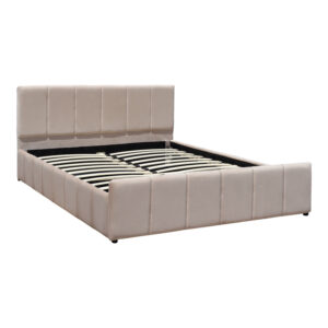 388 000048 2 Double bed Doulia Argos The Classic beige velvet 150x200cm