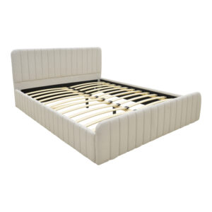 388 000049 1 Double bed Myrelia Argos The Classic gray beige fabric 160x200cm