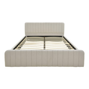 388 000049 3 Double bed Myrelia Argos The Classic gray beige fabric 160x200cm