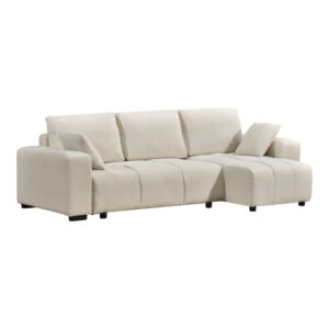 389 000017 2 Corner sofa bed reversible corner Belda Argos The Classic with storage space cream fabric 246x138x82cm