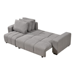 389 000019 1 Corner sofa bed reversible corner Belda Argos The Classic with storage space grey fabric 246x138x82cm