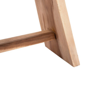 422 000012 3 Saddle stool Argos The Classic suar wood in natural shade 50x30x50cm