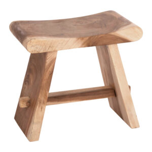 Saddle stool Argos The Classic suar wood in natural shade 50x30x50cm
