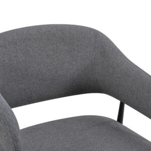 428 000002 1 Armchair Filonda Argos The Classic anthracite fabric with black metal leg 47x58x79cm