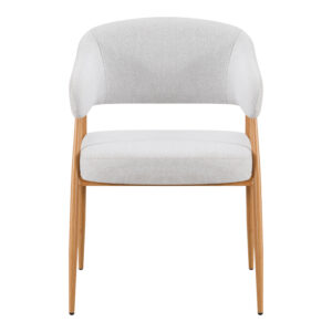 428 000005 2 Armchair Filonda Argos The Classic grey fabric with metal natural color leg 47x58x79cm