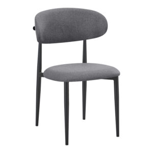Chair Folegio Argos The Classic anthracite fabric with black metal leg 49x55x80cm
