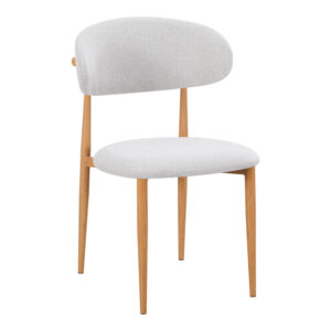 Chair Folegio Argos The Classic grey fabric with metal natural color leg 49x55x80cm