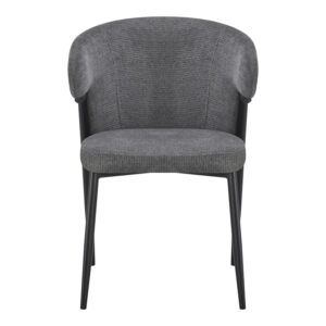 428 000018 2 Armchair Ezande Argos The Classic anthracite fabric with black metal leg 48x55x81.5cm
