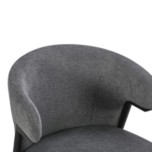 428 000018 3 Armchair Ezande Argos The Classic anthracite fabric with black metal leg 48x55x81.5cm