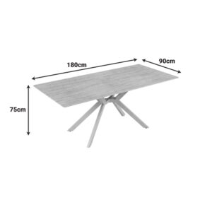 428 000021 2 Table Olven Argos The Classic sintered stone in travertine look 180x90x75cm