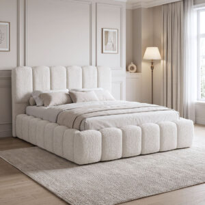 Double bed Narnia Argos The Classic cream boucle 160x200cm