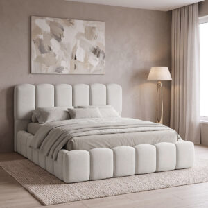 Double bed Narnia Argos The Classic ecru fabric 160x200cm