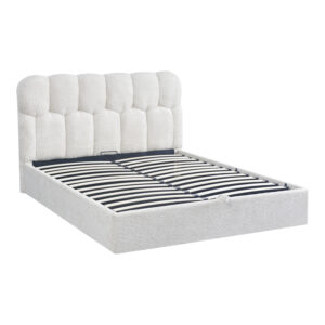 429 000007 2 Double bed Sectra Argos The Classic cream boucle fabric 160x200cm