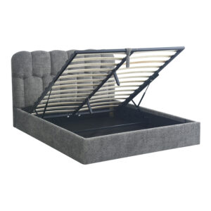 429 000008 1 Double bed Sectra Argos The Classic grey boucle fabric 160x200cm