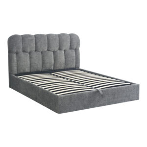 429 000008 2 Double bed Sectra Argos The Classic grey boucle fabric 160x200cm