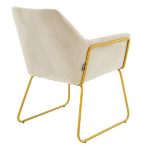 029 000160 1 Armchair Mira Argos The Classic grey beige-golden 65x69x86cm