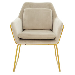 029 000160 3 Armchair Mira Argos The Classic grey beige-golden 65x69x86cm