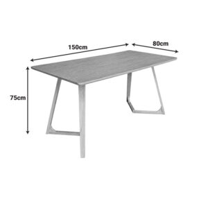 072 000187 3 Dining table Pendra Argos The Classic walnut mdf with solid wood legs 150x80x75cm