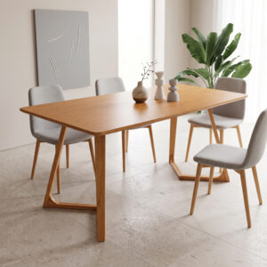 072 000188 1 Dining table Pendra Argos The Classic mdf with solid wood legs sonoma finish 150x80x75cm