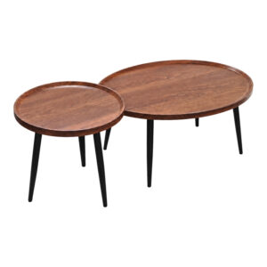 072 000192 1 Coffee tables Jeda Argos The Classic 2 pieces light walnut