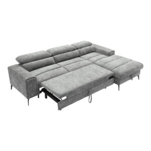 Left corner sofa Porema Argos The Classic grey fabric 270x184x93cm