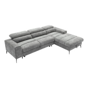 Left corner sofa Porema Argos The Classic grey fabric 270x184x93cm