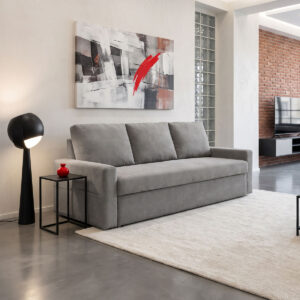 Three seater sofabed Keyla Argos The Classic grey fabric 215x86x87cm