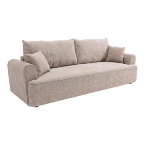 Three seater sofabed Storida Argos The Classic with storage space beige fabric 255x94x92cm
