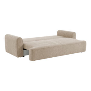 Three seater sofabed Storida Argos The Classic with storage space beige fabric 255x94x92cm