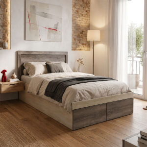Semi-singe Bed Olympus Argos The Classic with drawer in castillo toro 120x200cm
