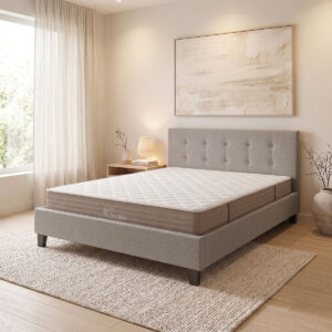 Bed with mattress Mago-Nemesis Argos The Classic ecru fabric 150x200cm