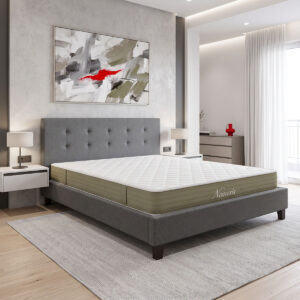 Bed with mattress Mago-Nemesis Argos The Classic fabric charcoal gray 160x200cm