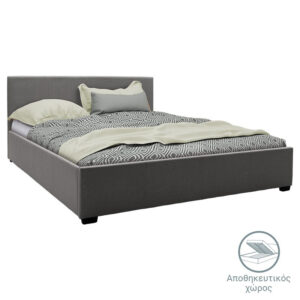 Bed with mattress and storage space Norse-Nemesis Argos The Classic fabric anthracite 160x200cm