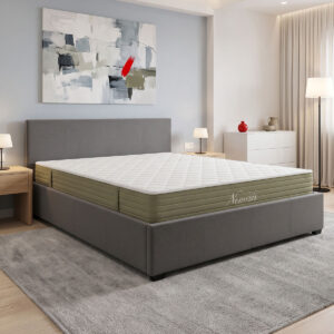 Bed with mattress and storage space Norse-Nemesis Argos The Classic fabric anthracite 160x200cm