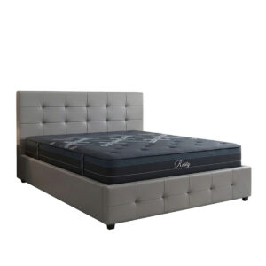 Bed with mattress and storage space Roi-Resty Argos The Classic PU grey 160x200cm