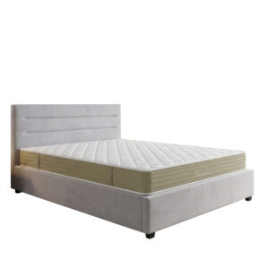 Bed with mattress and storage space Molito-Nemesis Argos The Classic velvet grey 160x200cm