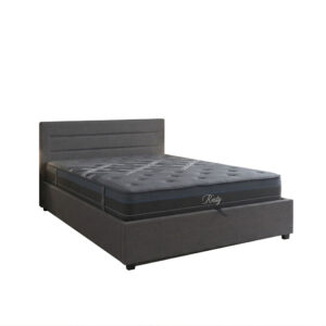 Bed with mattress and storage space Molito-Resty Argos The Classic anthracite fabric 160x200cm