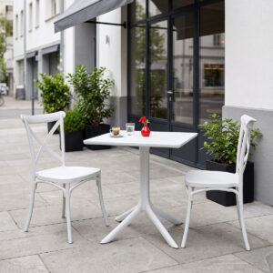 Dining set Groovy Crossie Argos The Classic set 3pcs white PP 60x60x76cm