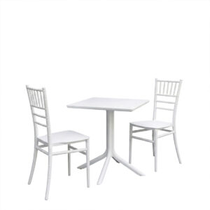 Dining set Groovy Tifany I Argos The Classic set 3pcs white PP 60x60x76cm
