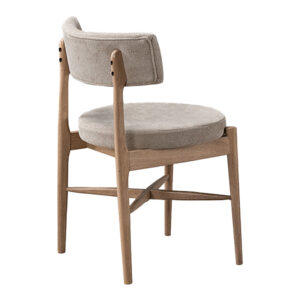 Dining table set Raudi beige chair with Raffles table Argos The Classic set of 5 pieces rubberwood in walnut color 150x90x76cm