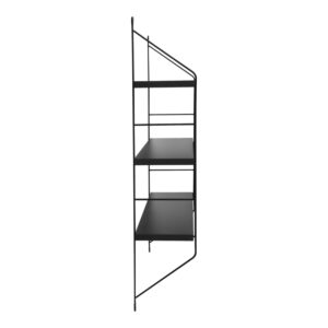 Wall shelf Vender Argos The Classic anthracite with black metal 60x15x70cm