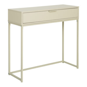 Console Joumpa Argos The Classic with drawer in beige with grey metal 80x28x76.5cm