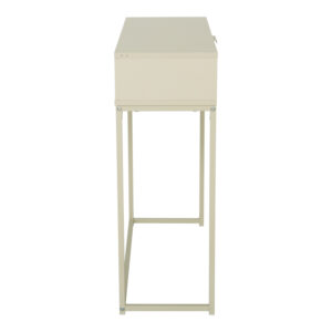 Console Joumpa Argos The Classic with drawer in beige with grey metal 80x28x76.5cm