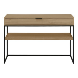 Console Orlen Argos The Classic in natural shade with black metal 110x35x75cm