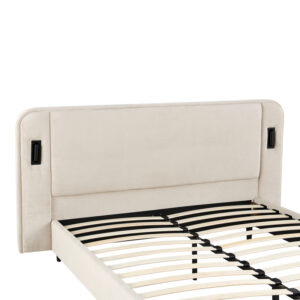 279 000034 3 Double bed Fomo Argos The Classic grey beige fabric 160x200cm