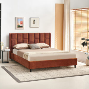 Double bed Sensa Argos The Classic tile red fabric 160x200cm