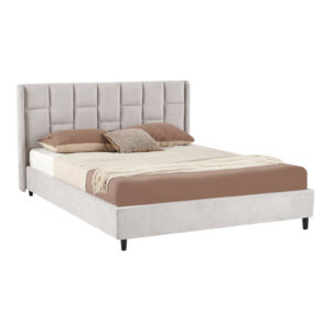 279 000041 1 Double bed Sensa Argos The Classic light grey fabric 160x200cm