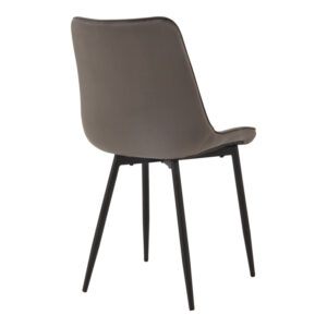 327 000077 1 Chair Berne Argos The Classic dark grey velvet with black metal leg 53x57x87cm